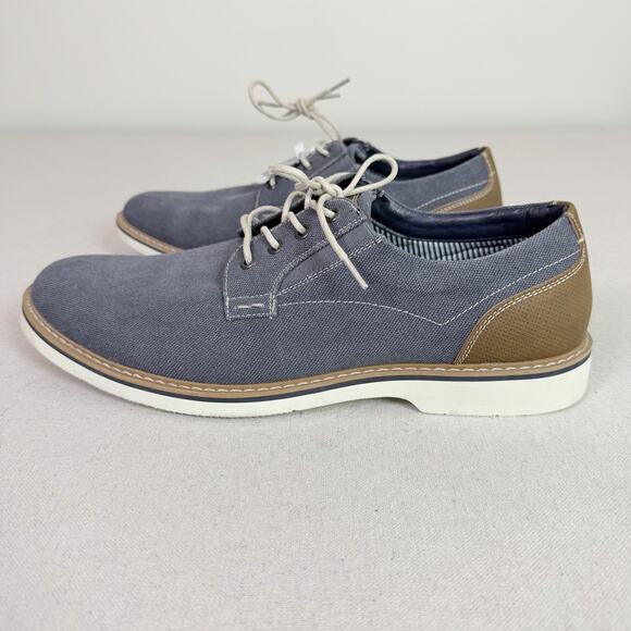 Nunn Bush Oxford Shoes Men\'s 11M Barklay Canvas Plain Toe Blue Casual Comfort main image 6